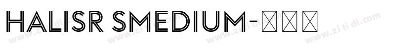HalisR SMedium字体转换